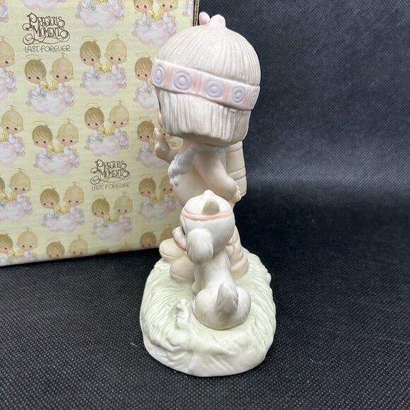 Original 21 PRECIOUS Moments “O how I love Jesus” figurine w/early date mark - Picture 4 of 5